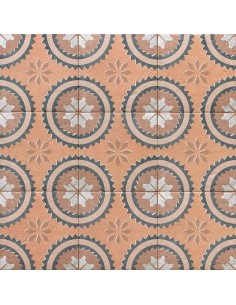 Porcelánico CENEM TERRA DecorTerra de Mainzu 20x20cm | Porcelánico efecto hidráulico para interior| Azulisimo