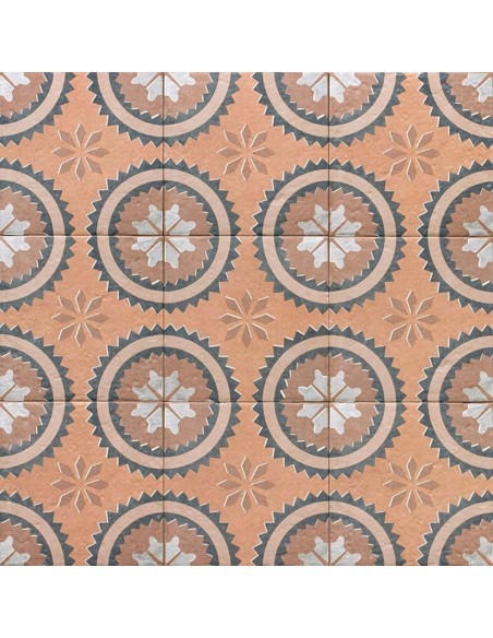 Porcelánico CENEM TERRA DecorTerra de Mainzu 20x20cm | Porcelánico efecto hidráulico para interior| Azulisimo