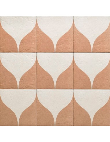 Porcelánico CENEM TERRA Decor Canem Two de Mainzu 20x20cm | Porcelánico efecto hidráulico para interior| Azulisimo