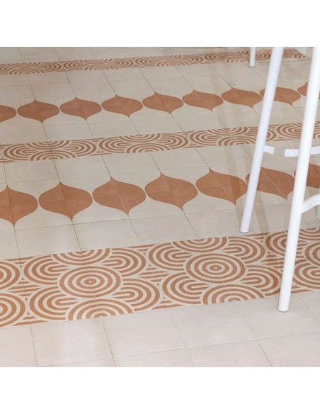 Porcelánico CENEM TERRA White Season de Mainzu 20x20cm | Porcelánico efecto hidráulico para interior| Azulisimo