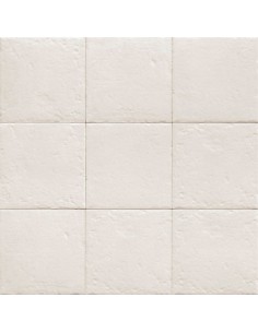 Porcelánico CENEM TERRA White Season de Mainzu 20x20cm | Porcelánico efecto hidráulico para interior| Azulisimo