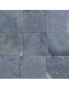 Porcelánico FONDANT Blue de Mainzu 20x20cm | Porcelánico efecto hidráulico para exterior | Azulisimo