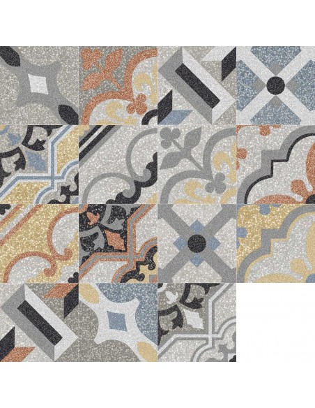 Porcelánico D_SEGNI SCAGLIE Decoro Mix de MARAZZI - M1LJ | Azulisimo